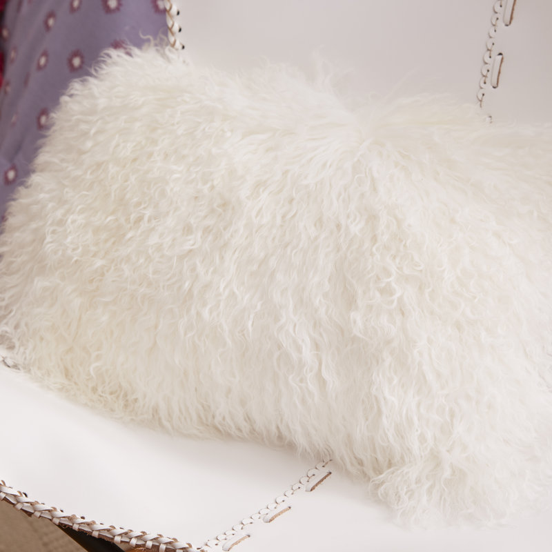 Turn on the Brights Revilla Fur Lumbar Pillow & Reviews Wayfair
